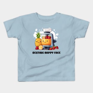 Fruit Juicer Resting Happy Face Funny Health Novelty Kids T-Shirt